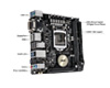 ASUS H97I-PLUS mini-ITX - LGA1150 / CPU Intel Core i3/i5/i7 compatible, mini-ITX motherboard - 1x M.2 Socket (M KEY) view