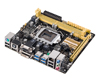 Asus H87I-PLUS socket LGA1150 compatible with Intel Haswell CPU mini-ITX desktop board  - perspective view