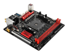 ASRock AB350 Gaming-ITX/ac AM4 AMD B350 SATA 6Gb/s USB 3.0 HDMI Mini ITX AMD Motherboard - angle view