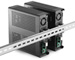 M350 Universal Mini-ITX enclosure Din-Rail mounting view