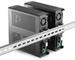 M350 Universal Mini-ITX enclosure DIN-RAIL back view
